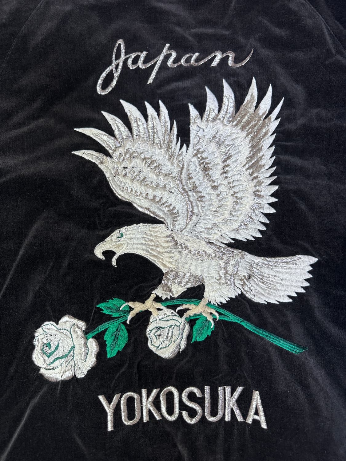 빈티지 90s YOKOSUKA JAPAN 벨벳 스카잔 M 상품이미지9