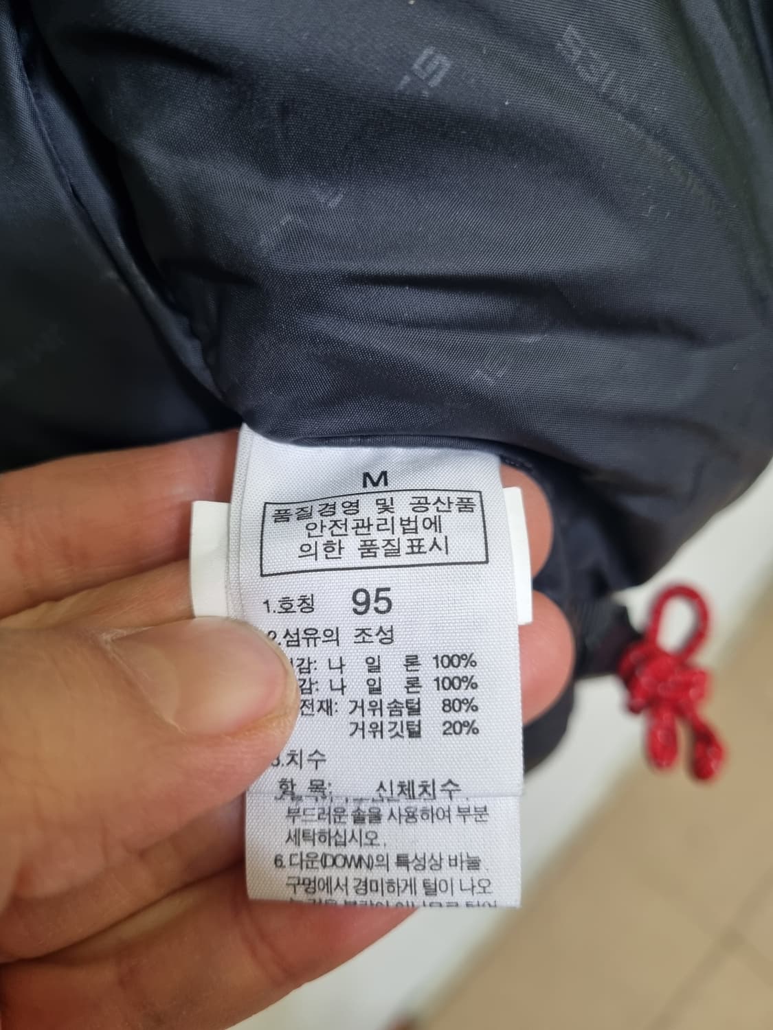 노스페이스 윈드스토퍼 써밋 700필 구스패딩/95 상품이미지4