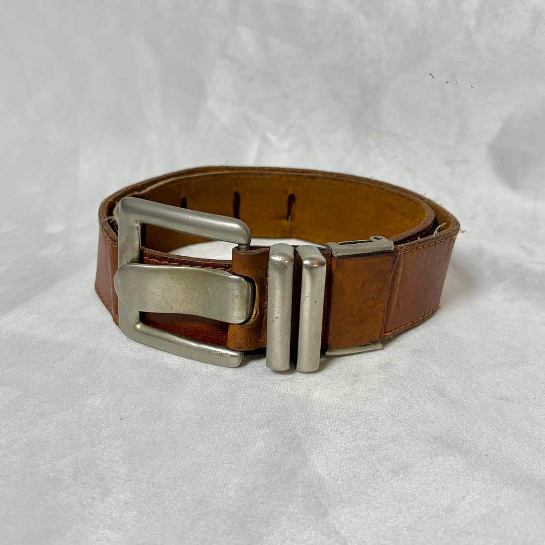 빈티지 라지 핀 버클 레더 벨트 상품이미지2