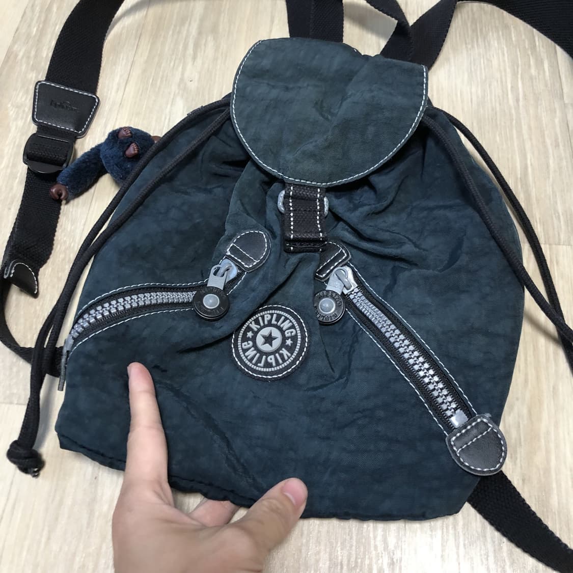 (ONE SIZE) 키플링 KIPLING 미니 복조리 백팩 네이비 가방 상품이미지2