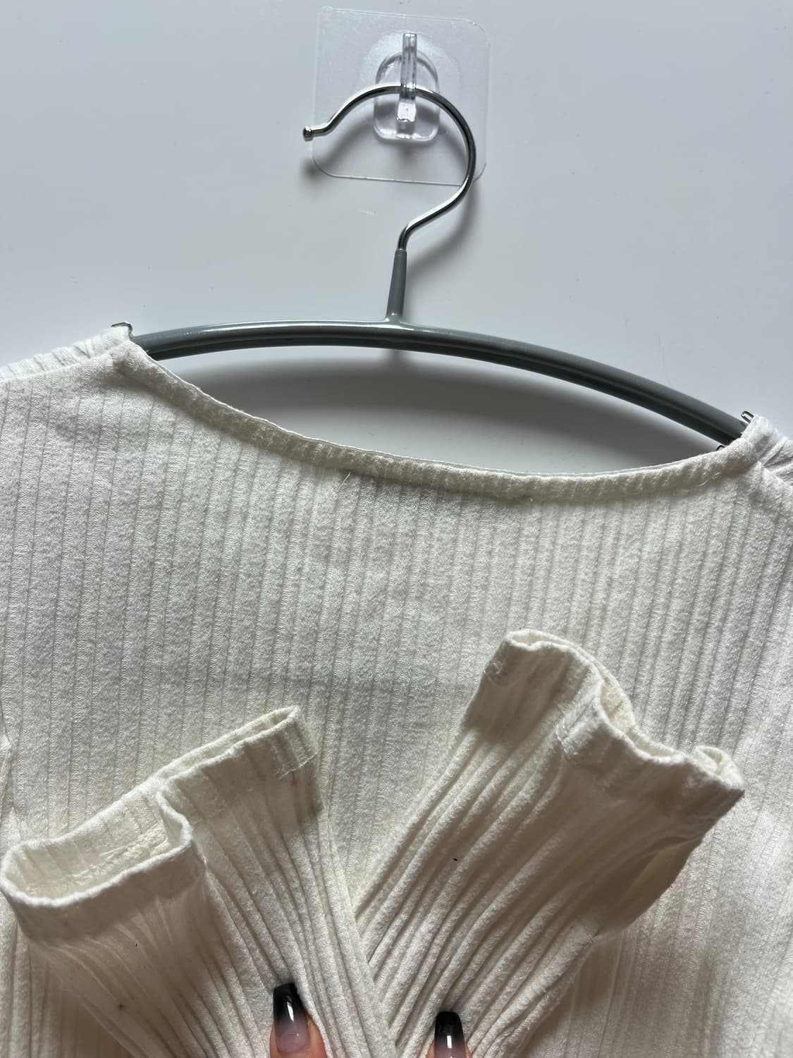 후크 디테일 상의 가디건 상품이미지5