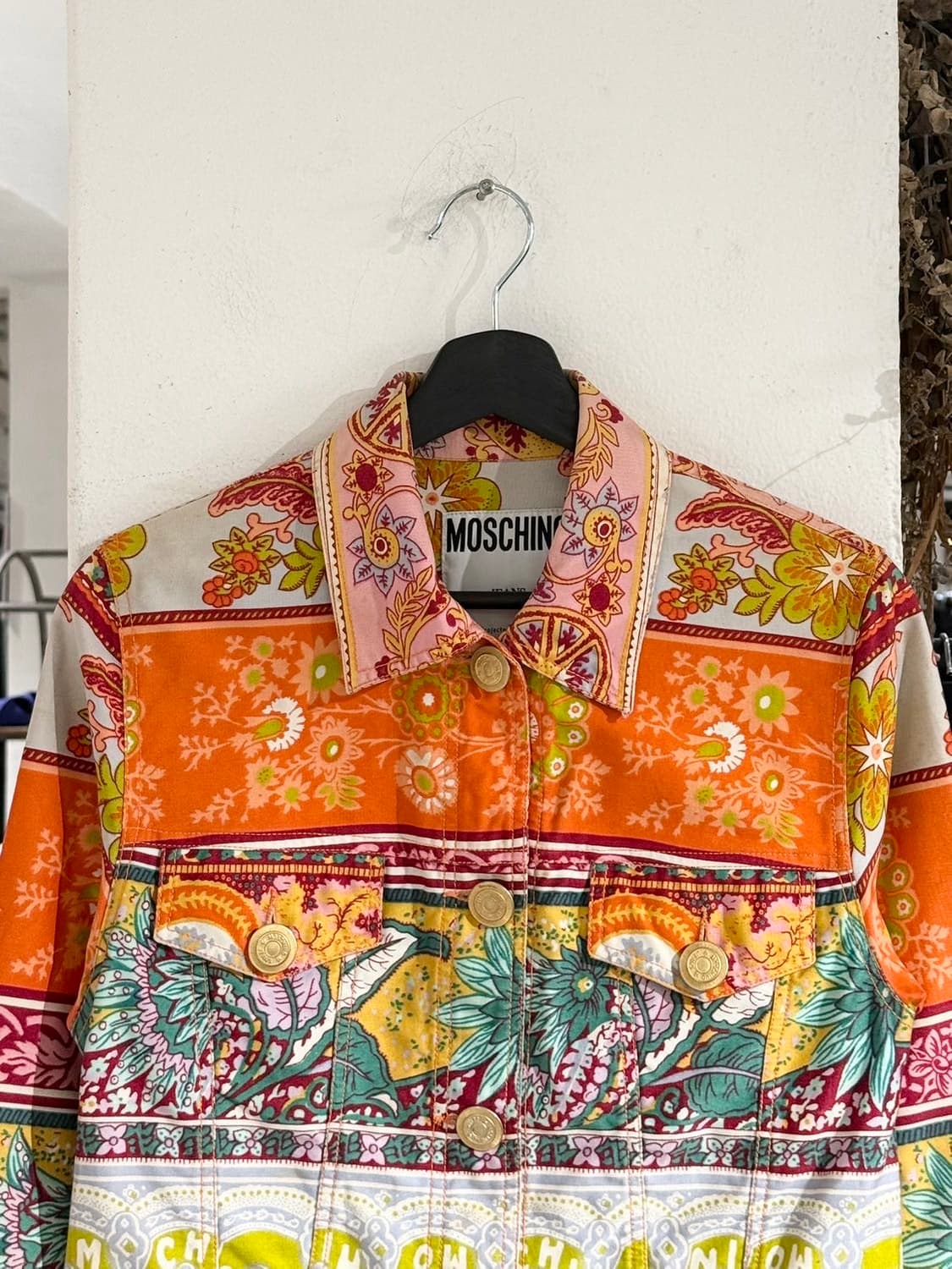 모스키노 진스 멀티컬러 플로럴 프린트 자켓 상품이미지4
