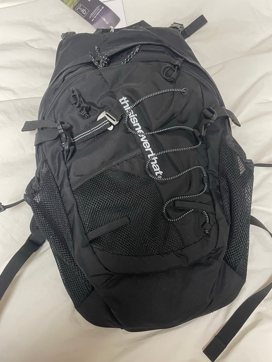 thisisneverthat 필드 백팩 28 블랙 새상품 택O 상품이미지1