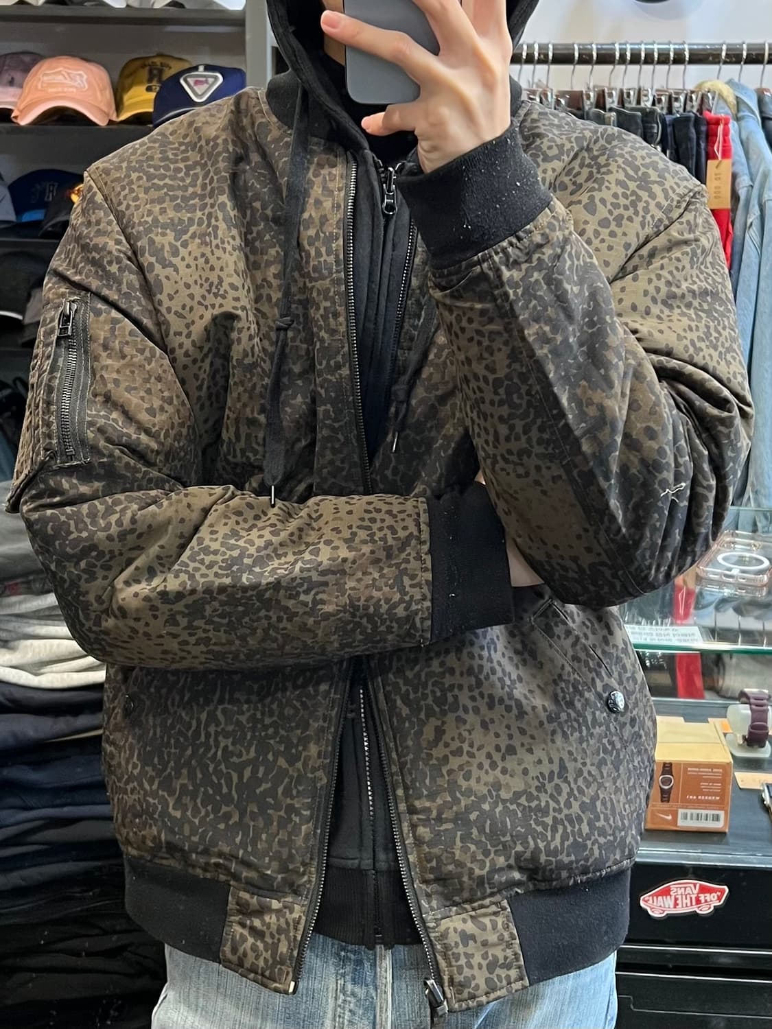 [L/정품] 리바이스 리버서블 카모플라주 쉐르파 자켓 상품이미지1