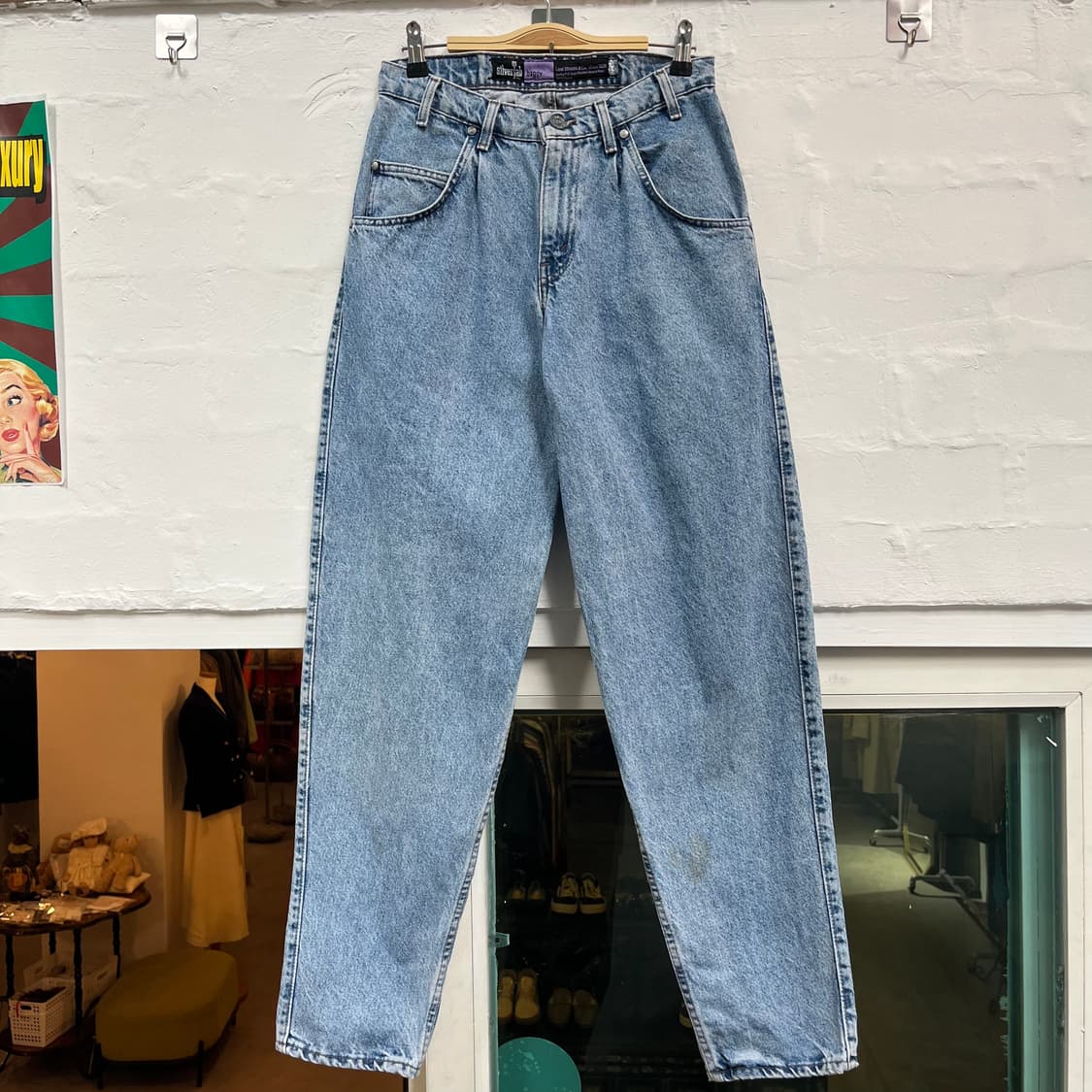 Levis 실버탭 워싱 데님 배기 팬츠 28x32 상품이미지1