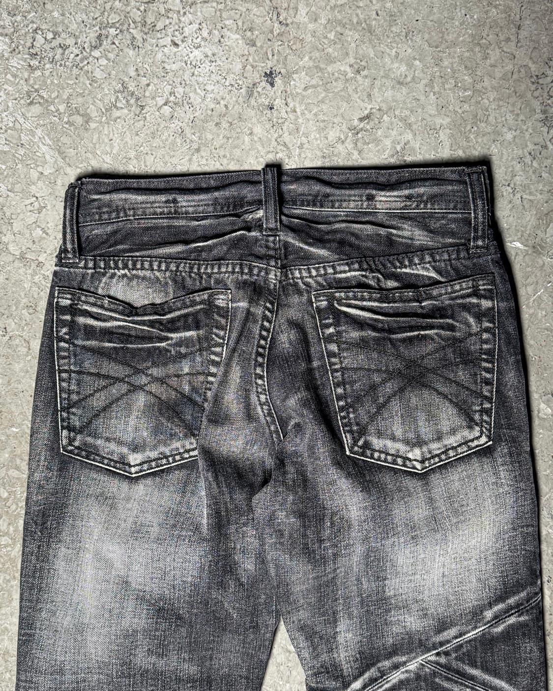 Gray Faded Panel Denim Pants  상품이미지8