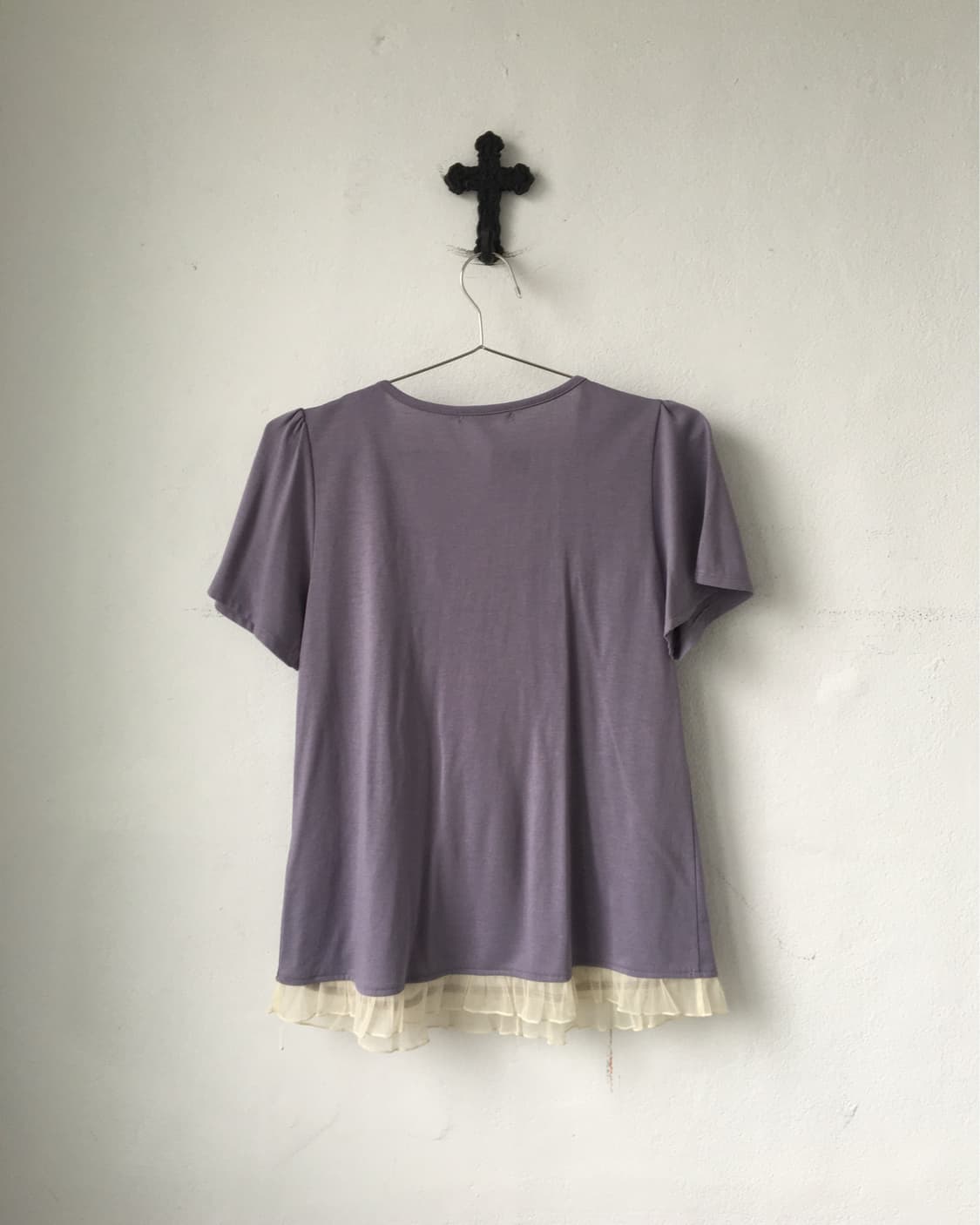 Axes femme layered point blouse 상품이미지3
