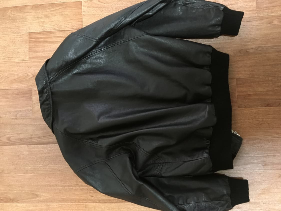 빈티지 레더 바시티 자켓 상품이미지5