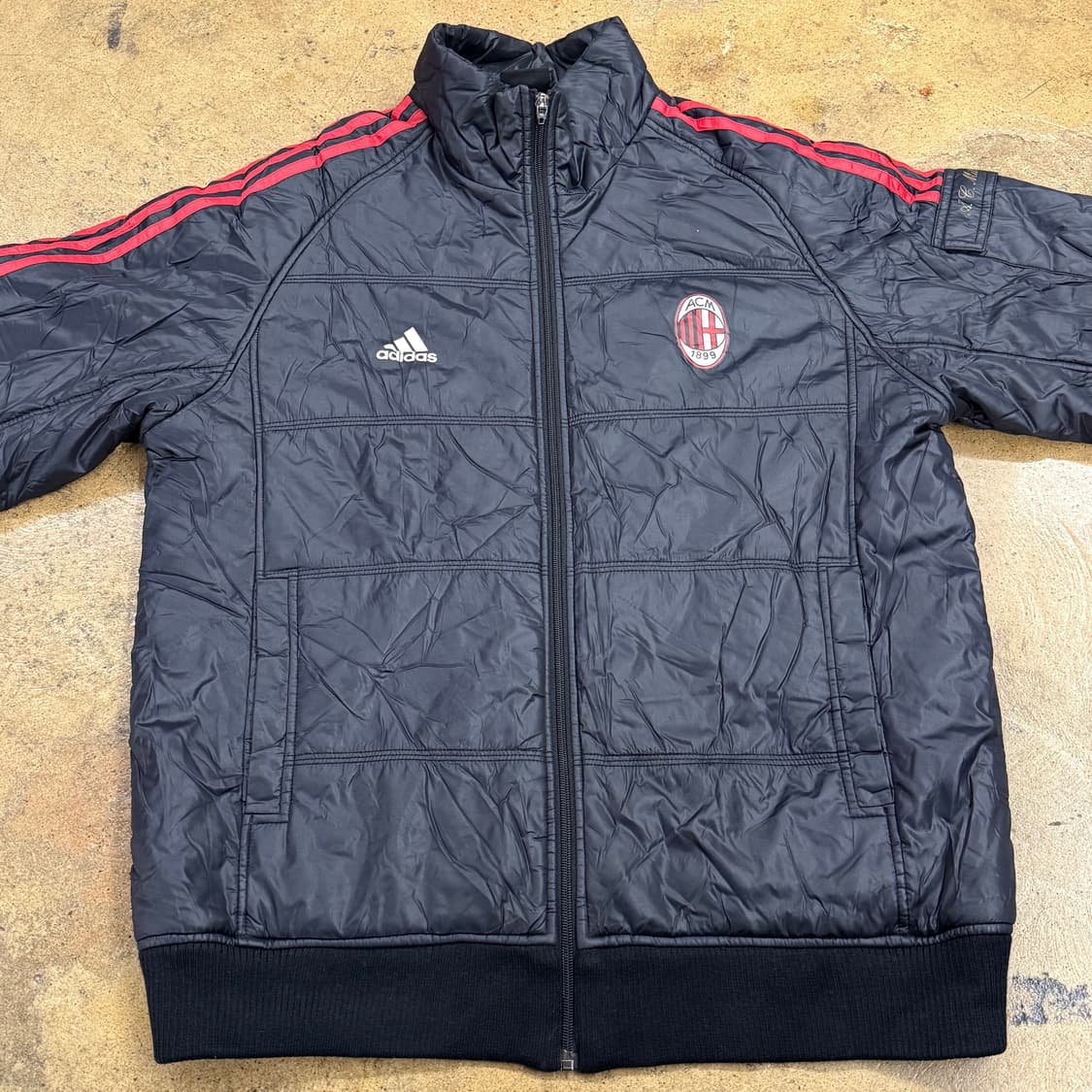 [정품/105] 아디다스 AC밀란 패딩 점퍼 블랙 b10 상품이미지3