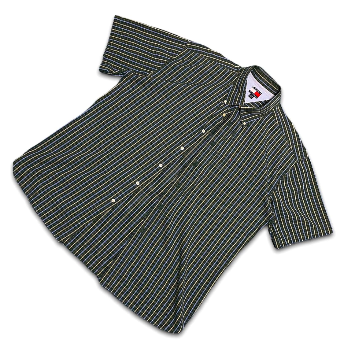 타미 체크 반팔 셔츠 상품이미지1