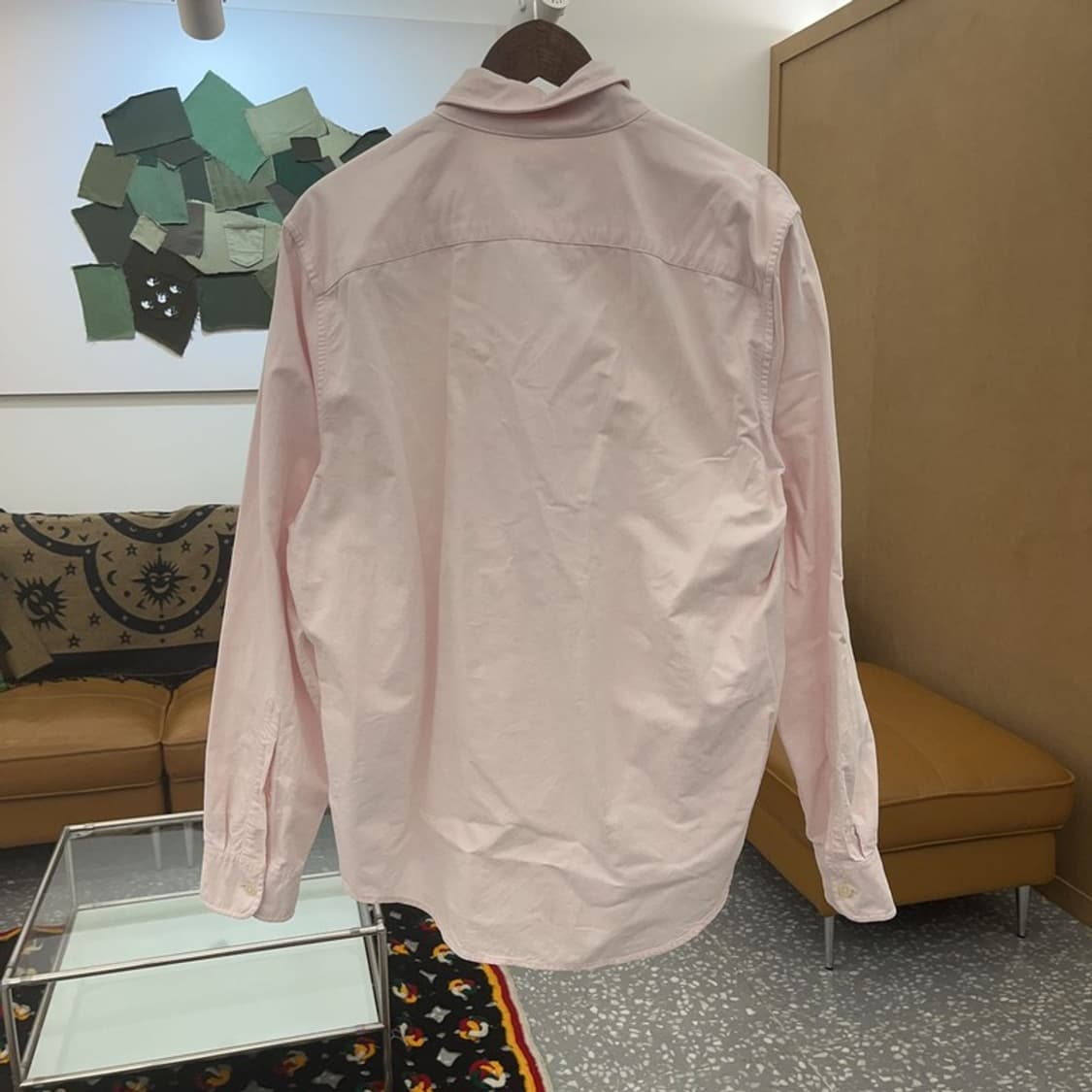 아베크롬비 여리 옥스포드 딸기우유 연핑크 셔츠 XL C07203 상품이미지4