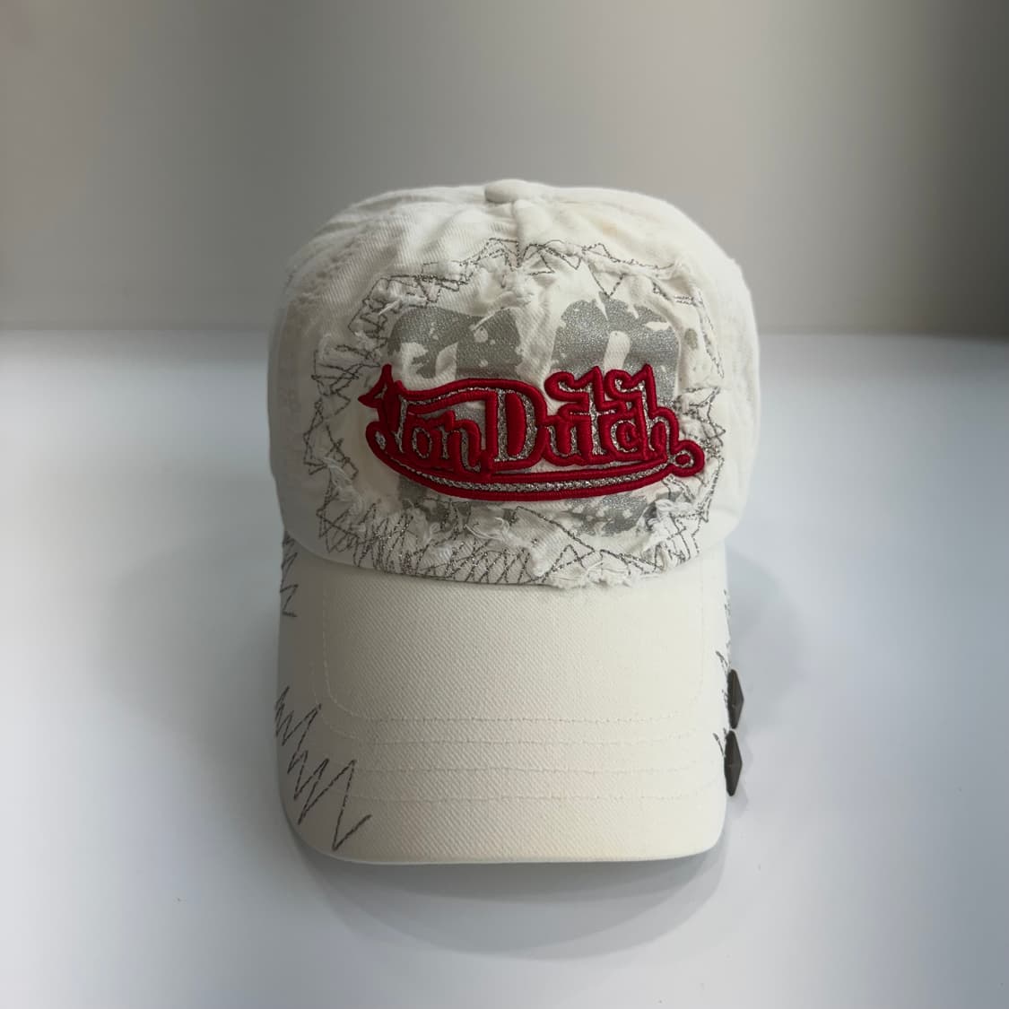 VonDutch 본더치 레드로고 화이트 볼캡 상품이미지3