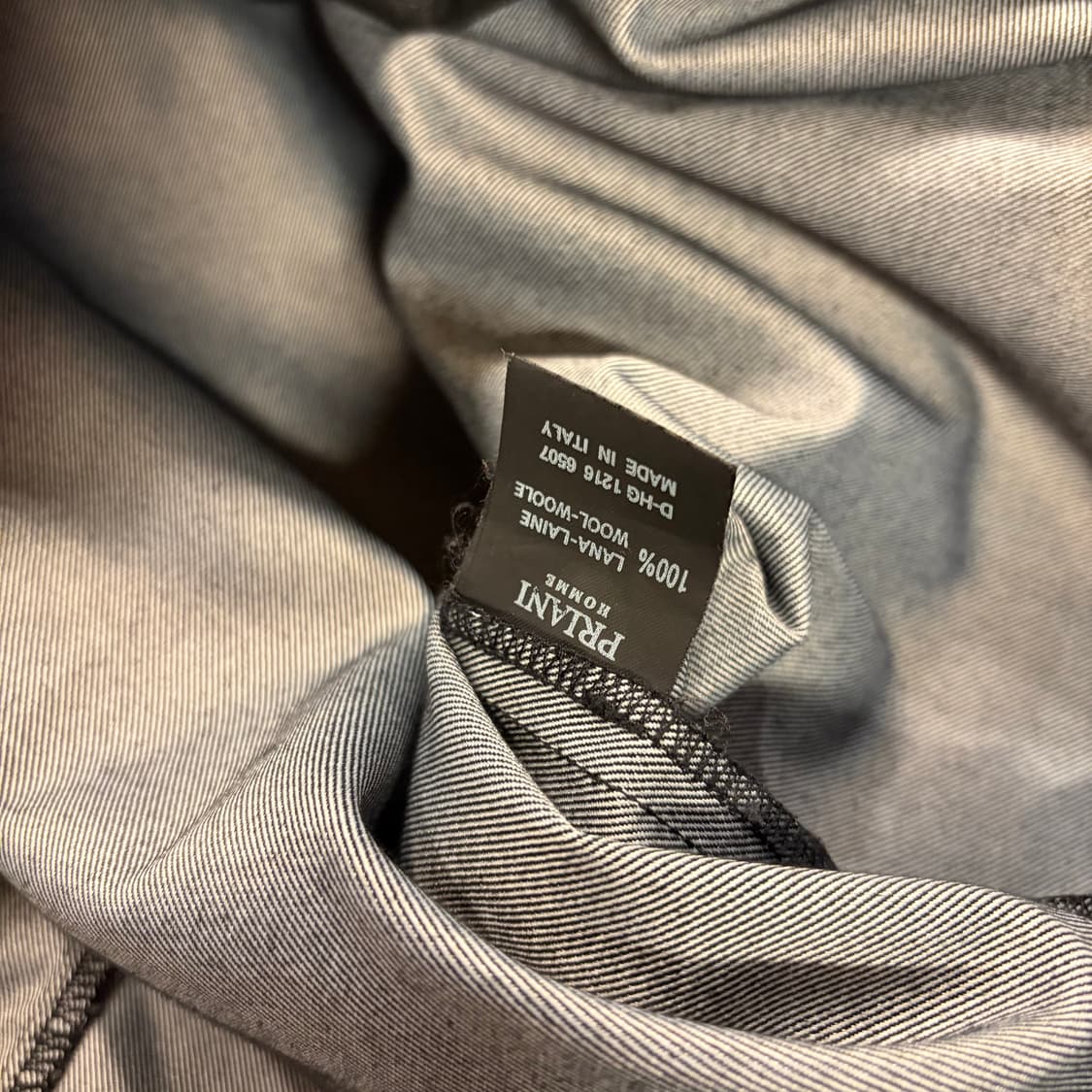 [50] PRIANI 이태리 옴므 트위티 블랙 데님 셔츠 D629 상품이미지8