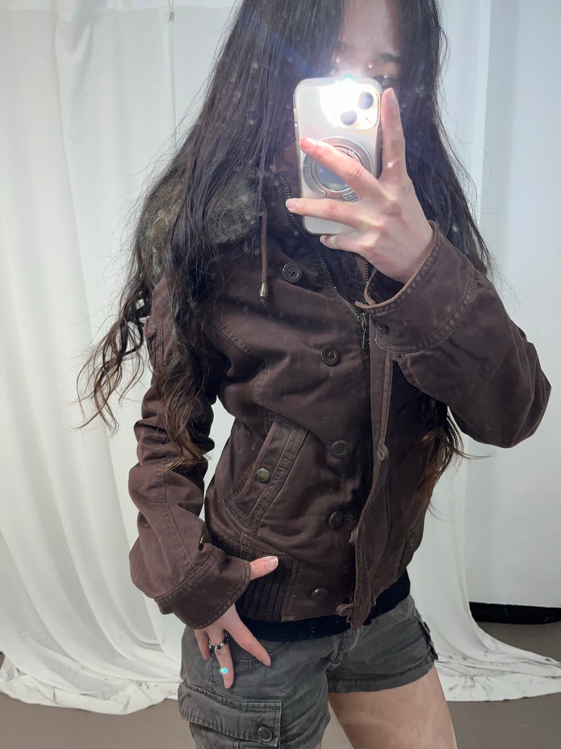 Abercrombie 울프죠 브라운 패딩 상품이미지4