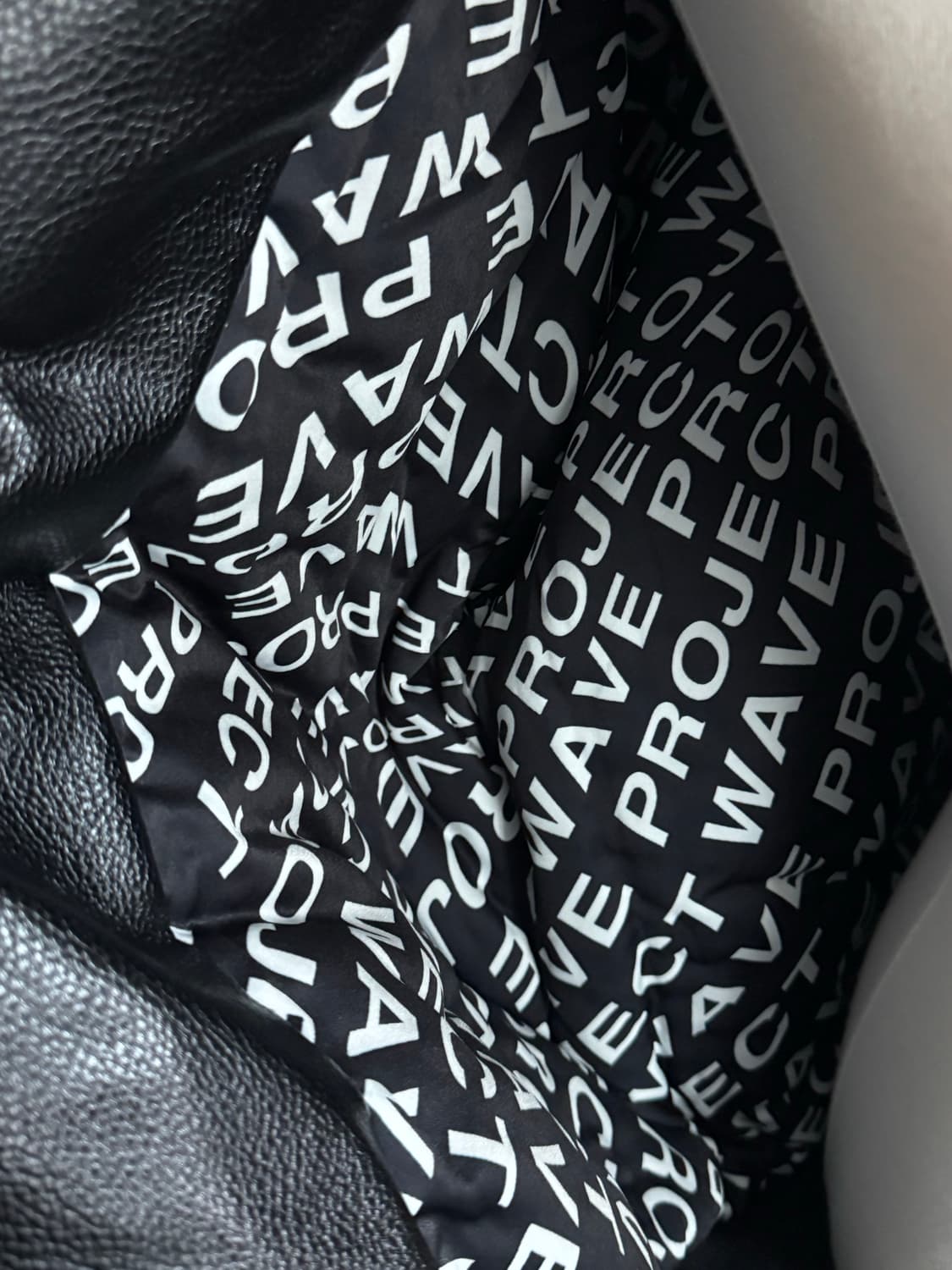 레터링 레더 블루종 항공점퍼 패딩  상품이미지6