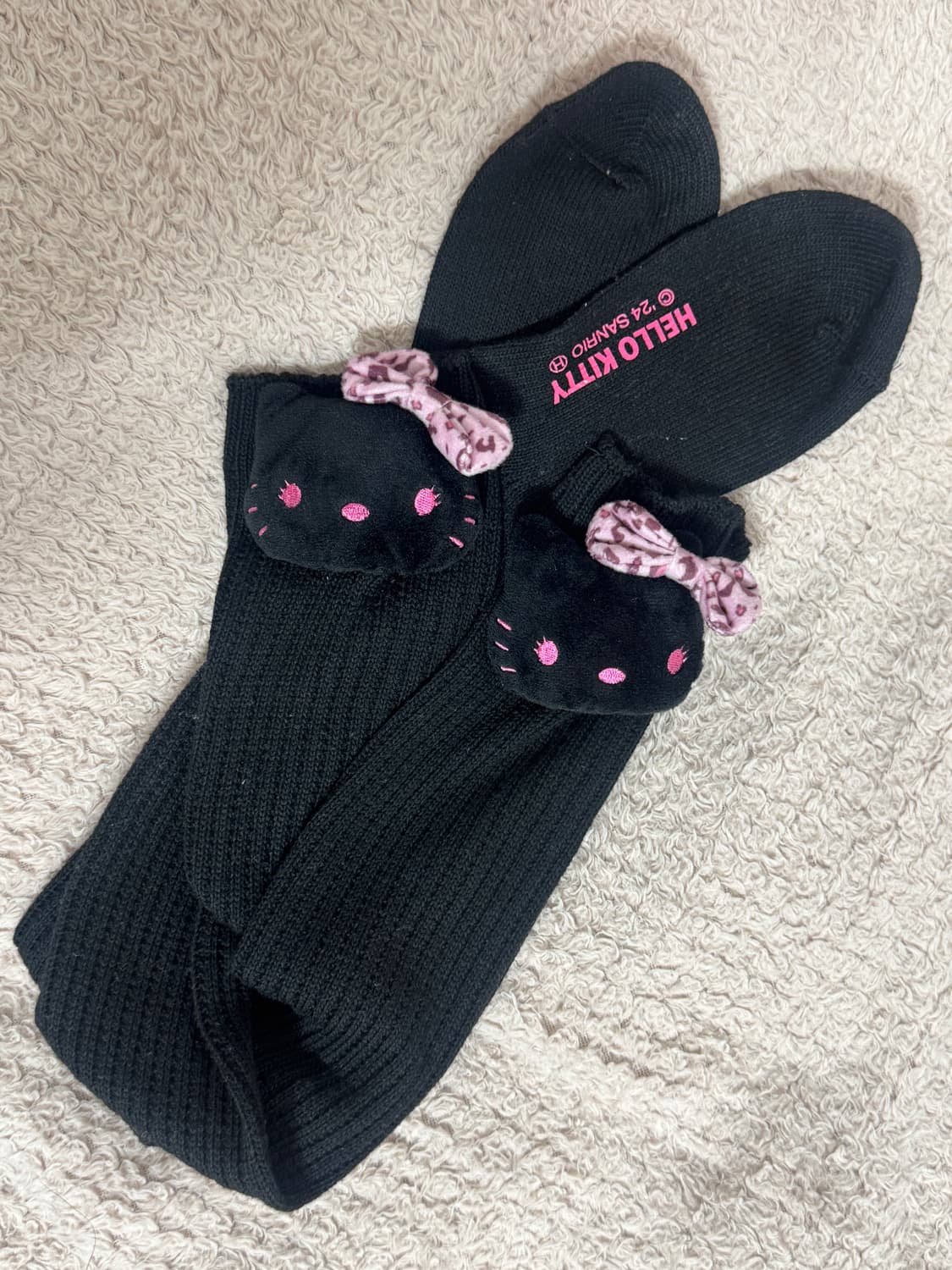 (정품) 키티 워머 긴 양말 갸루 호피 상품이미지2