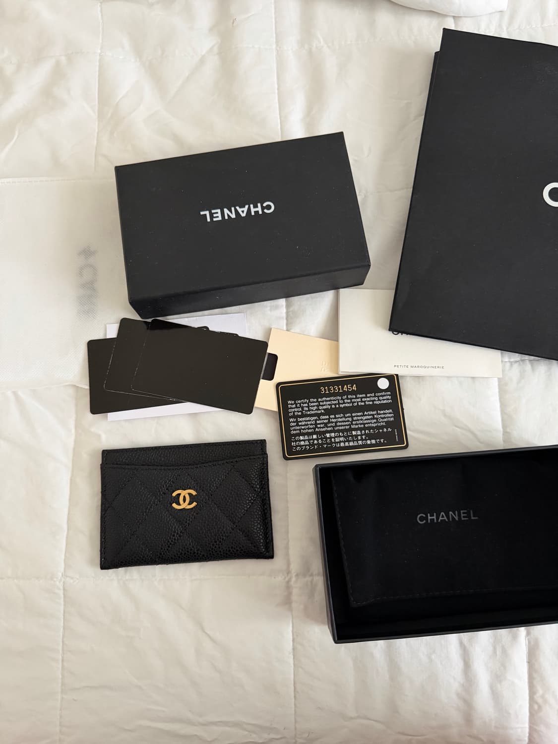 샤넬 카드지갑 캐비어 금장 31번대 상품이미지2