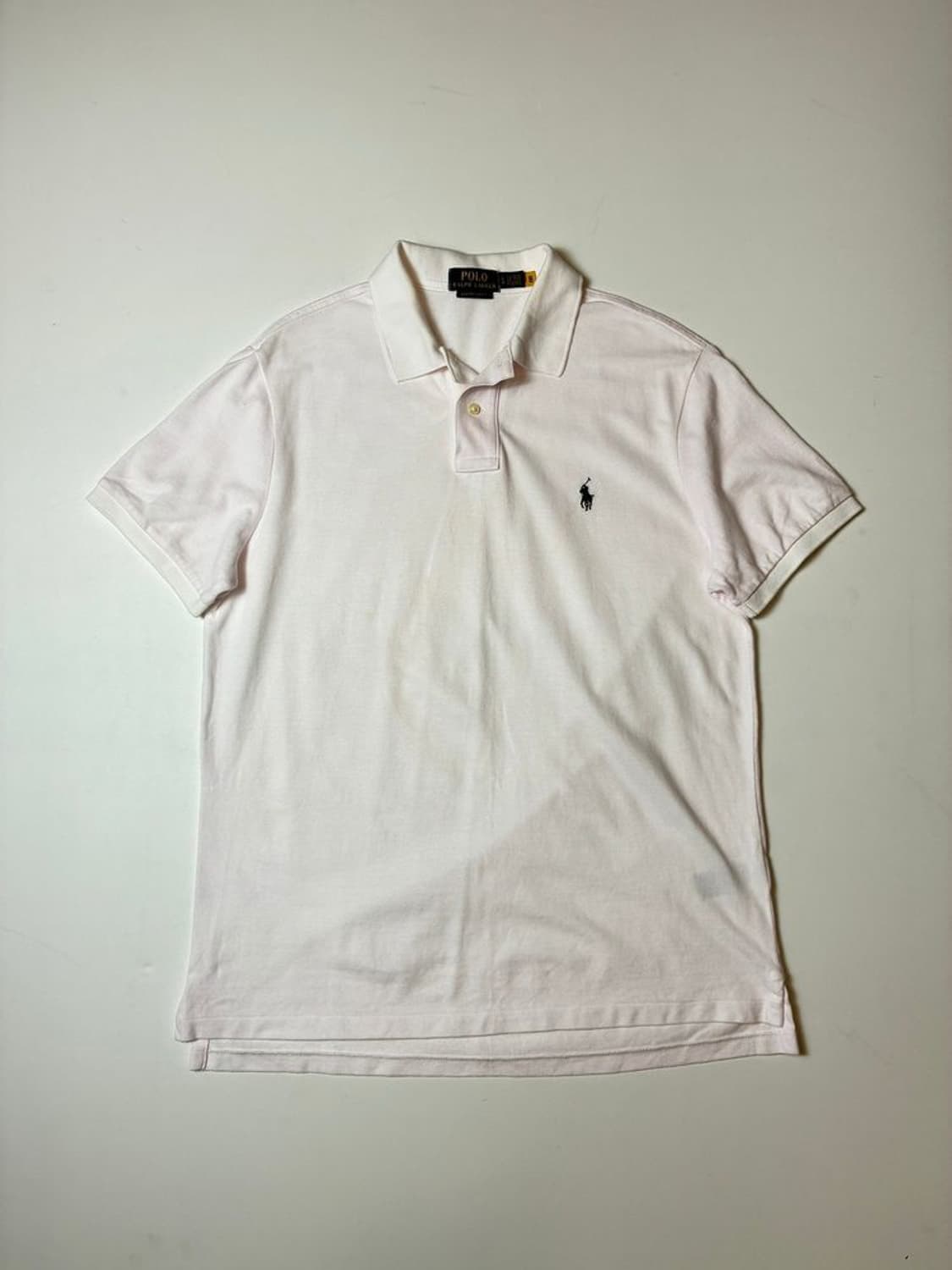 폴로 랄프로렌 라이트 핑크 반팔 카라 티셔츠 PN8690 상품이미지1