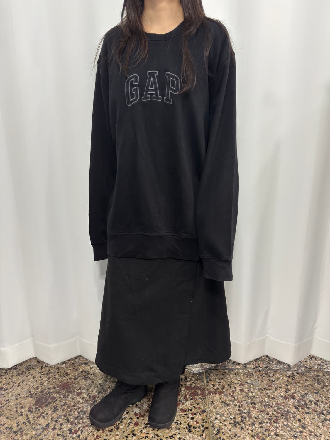 gap logo black mtm 상품이미지4