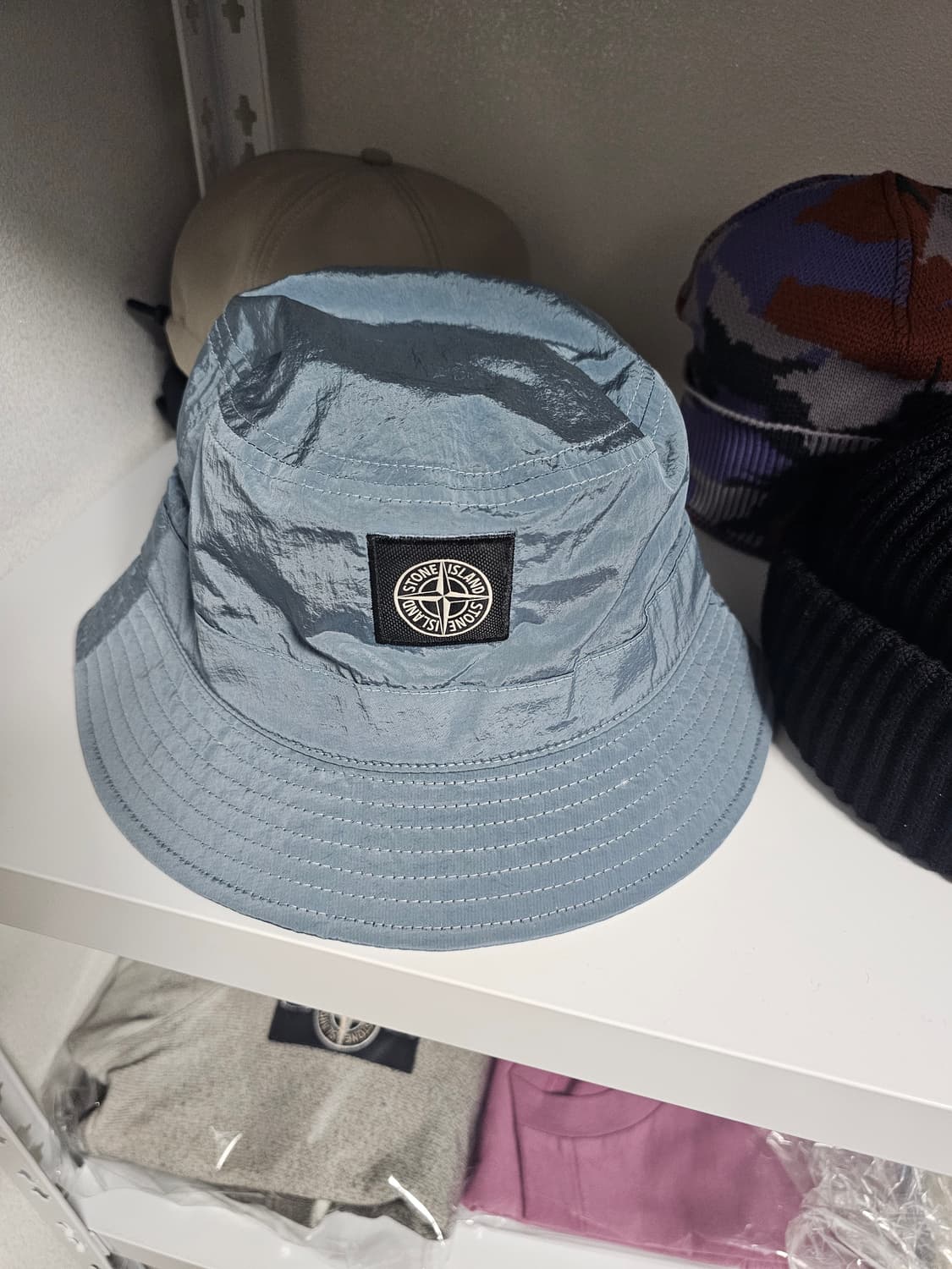 스톤아일랜드 나일론 메탈 버킷햇 (새상품) 상품이미지7