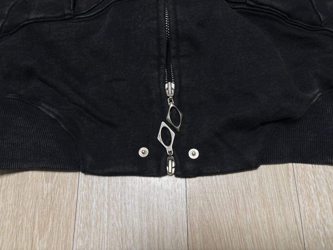 미스치프 워시드 빅포켓 후드 M 블랙 상품이미지3