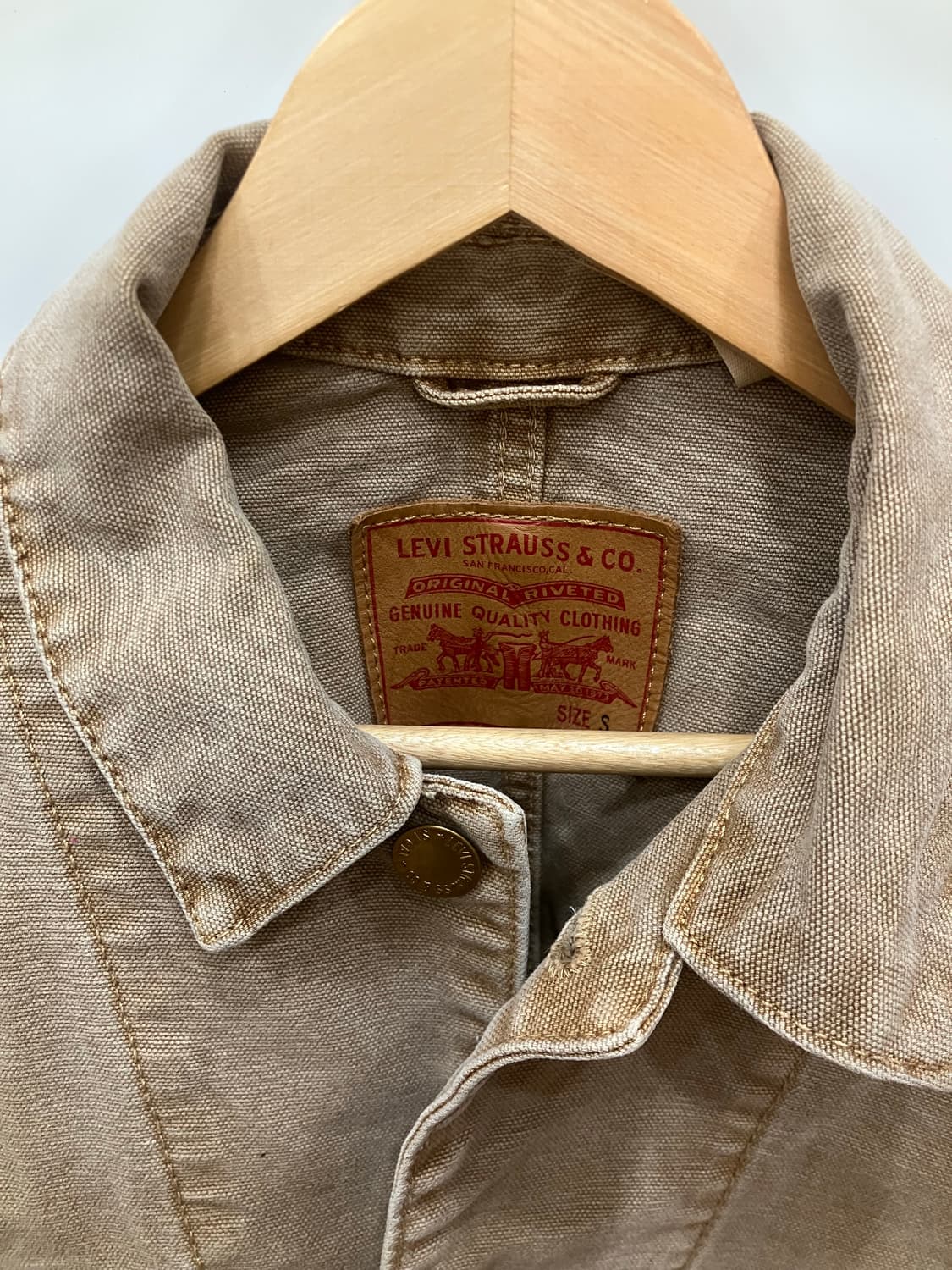 LEVIS 리바이스 캔버스 커팅자켓 S 상품이미지3