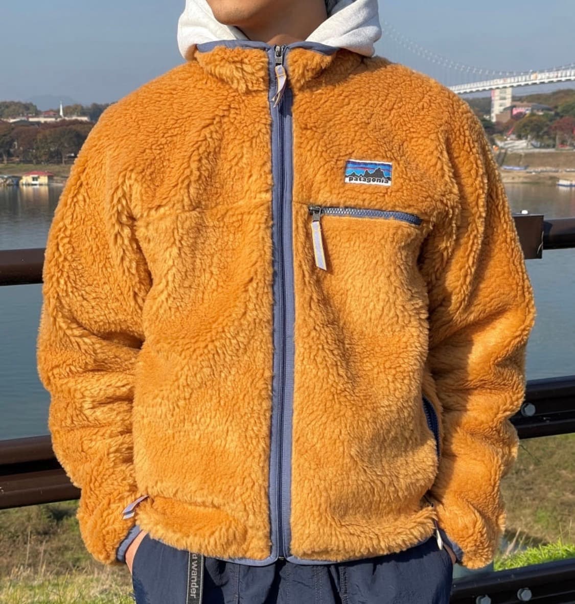파타고니아 50주년 레트로x 후리스 플리스 가디건 드라이드망고 상품이미지1