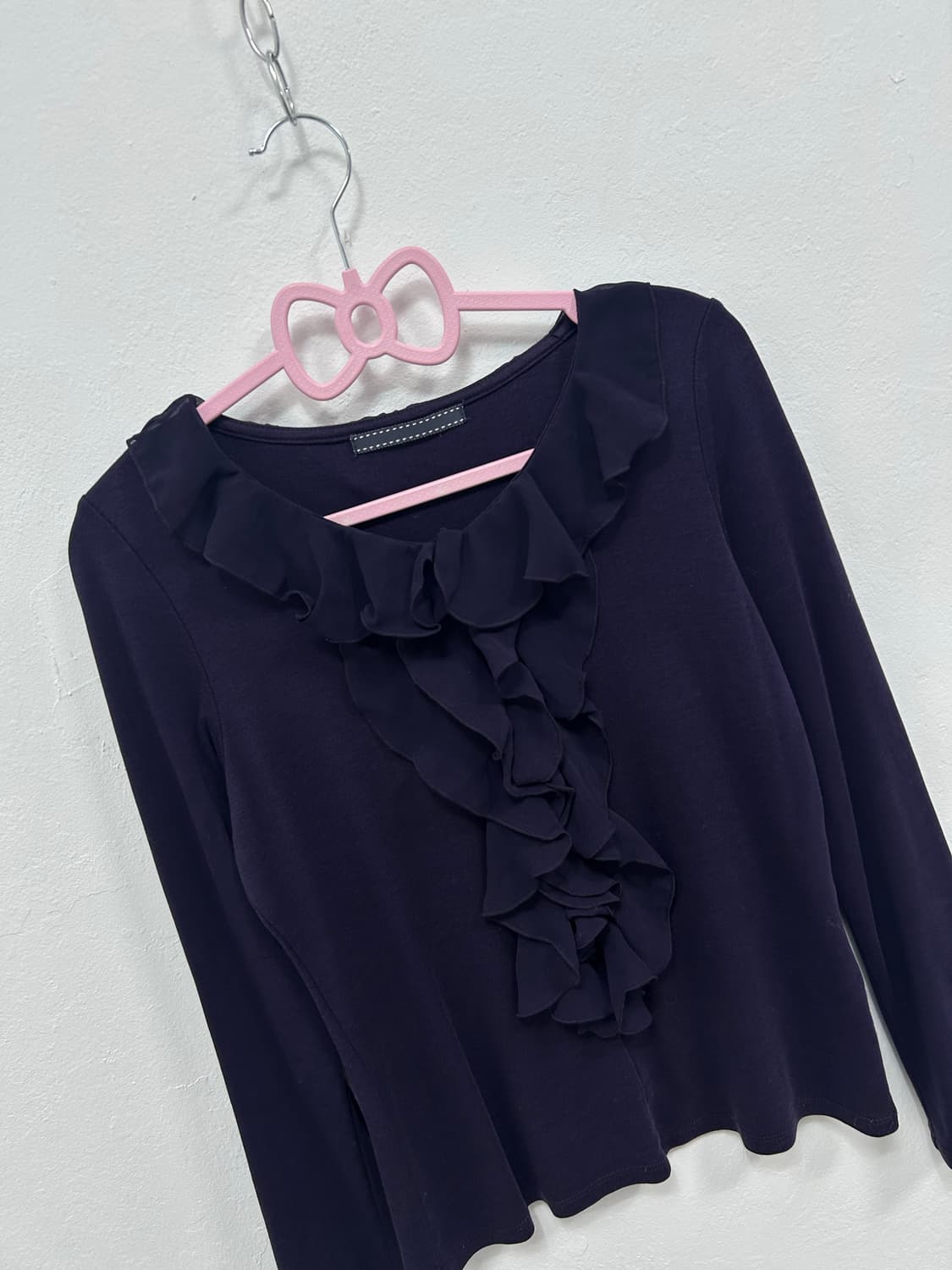 슈슈룬 바닐라 흑화 무드 레이스 롱슬리브 상품이미지6