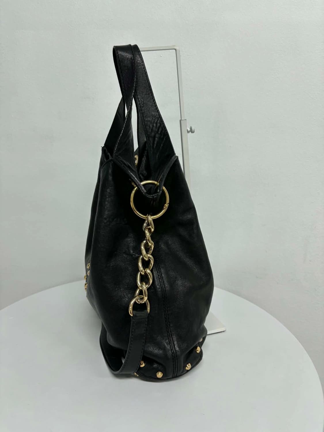 Michael Kors 마이클코어스 램스킨 스터드 체인 호보 토트백 크로 상품이미지5