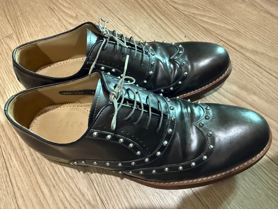 닥스 남성 스터드 윙팁 구두 260mm 상품이미지3