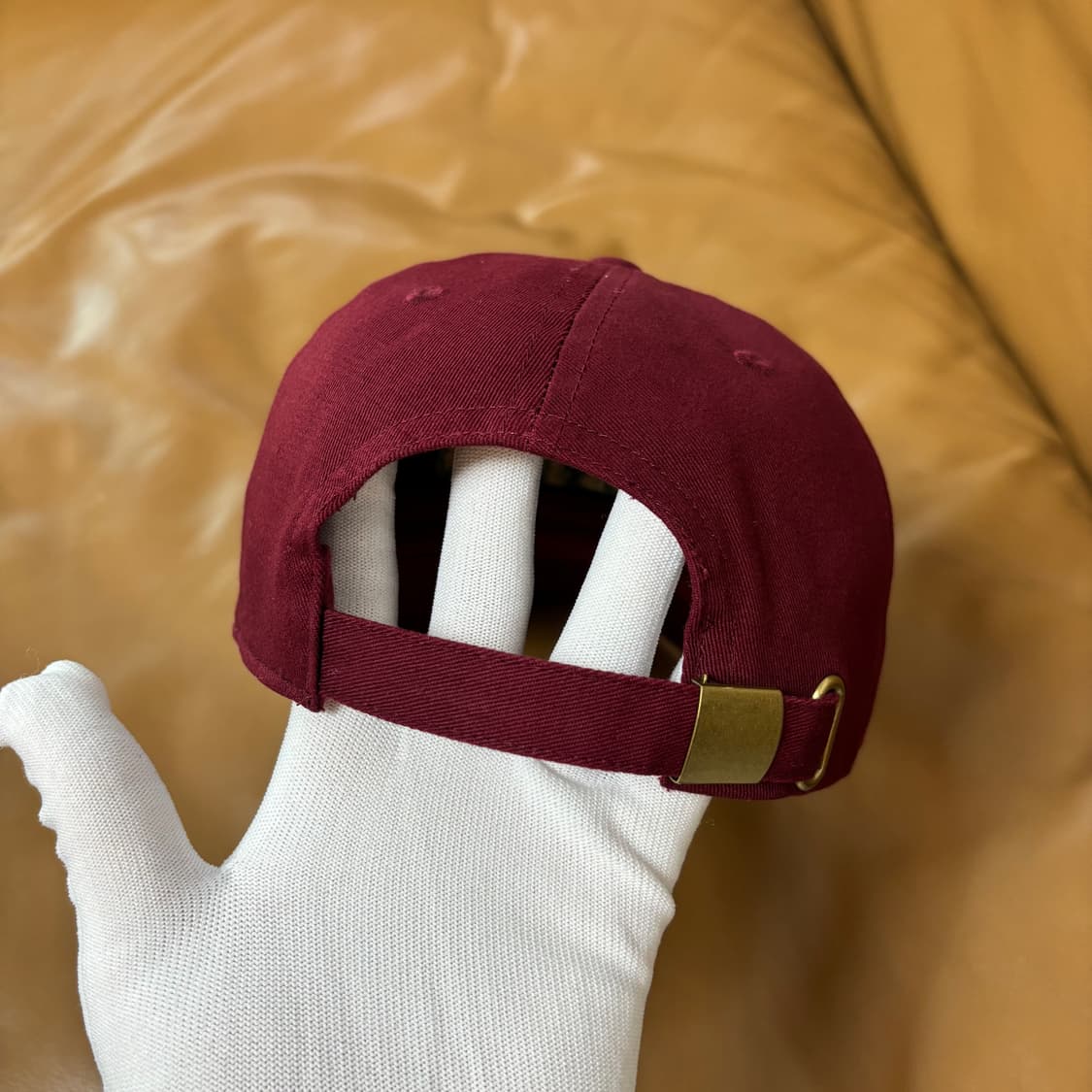 Beams 빔스 빔즈 6패널 볼캡 모자 워시드 버건디 상품이미지7