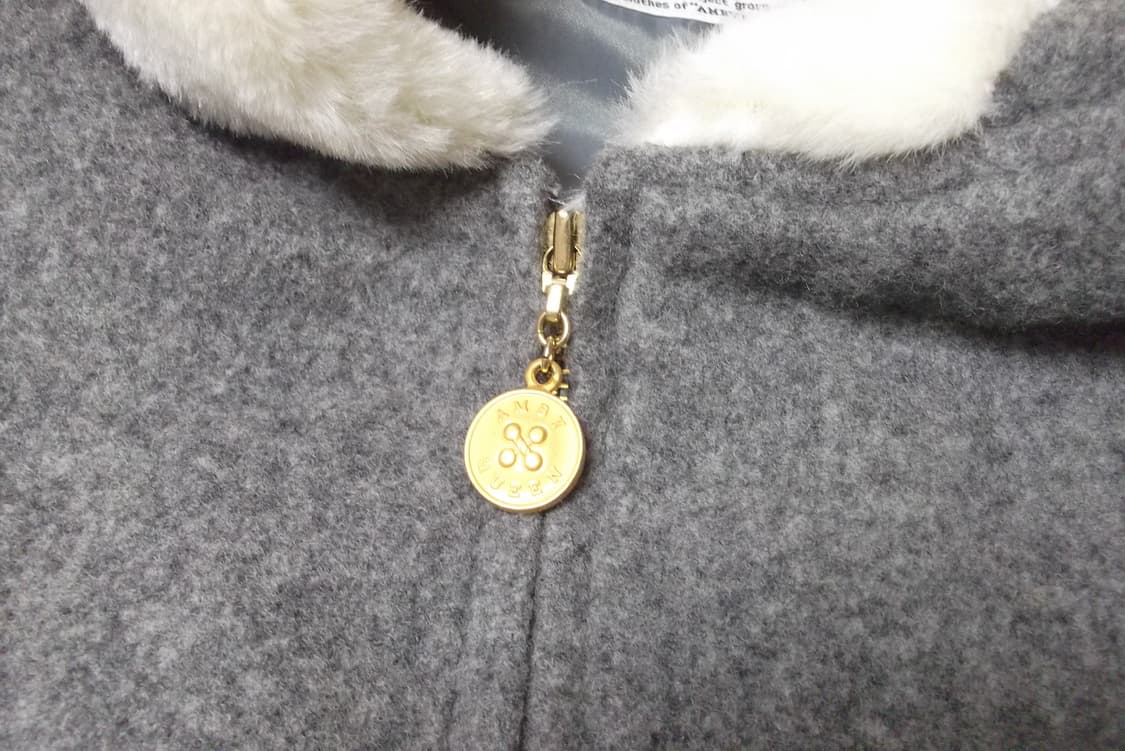 일본 빈티지 갸루 히메갸루 고스로리 모리걸 후드 퍼 코트 자켓 일브 로걀 상품이미지5