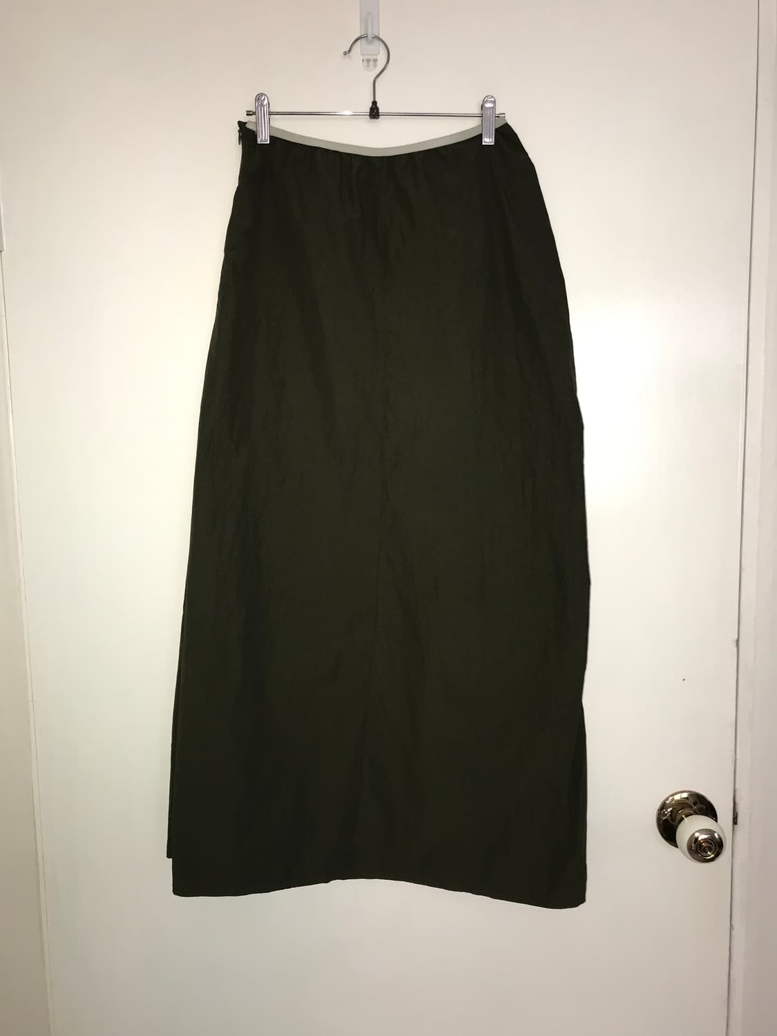 LAYER ON AFTERNOON Olive Nylon Shirring  상품이미지5