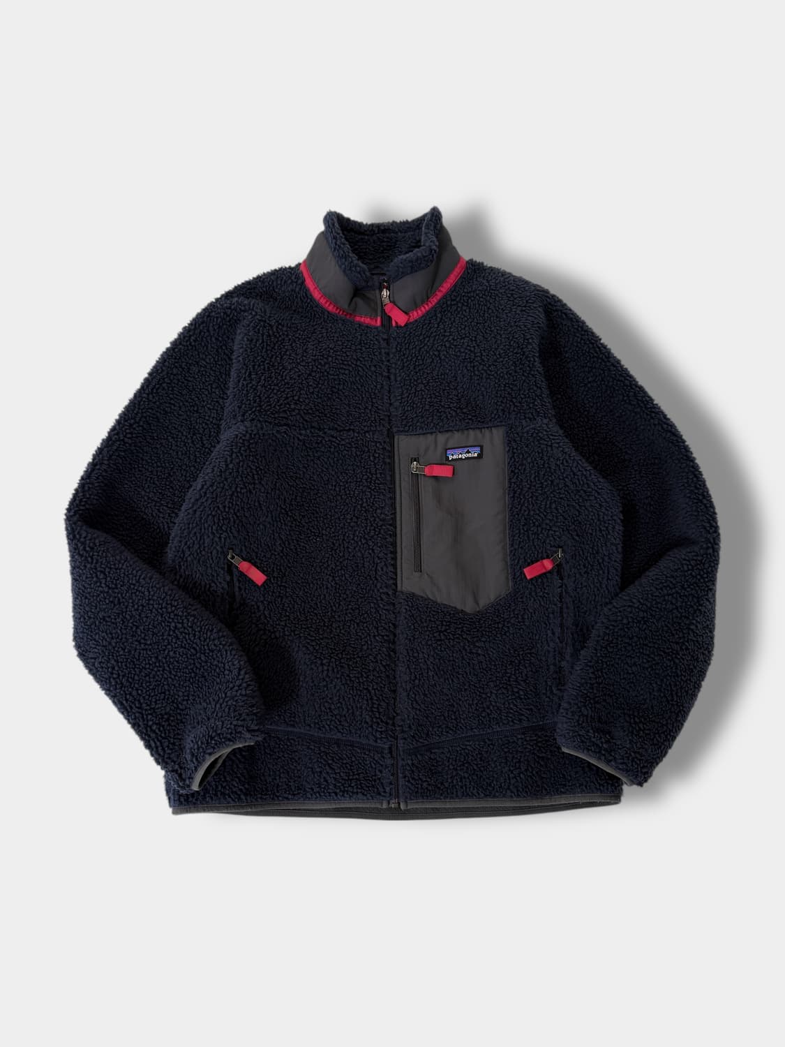파타고니아 루즈핏 클래식 레트로 X 플리스 자켓 뉴 네이비 왁스레드 상품이미지1