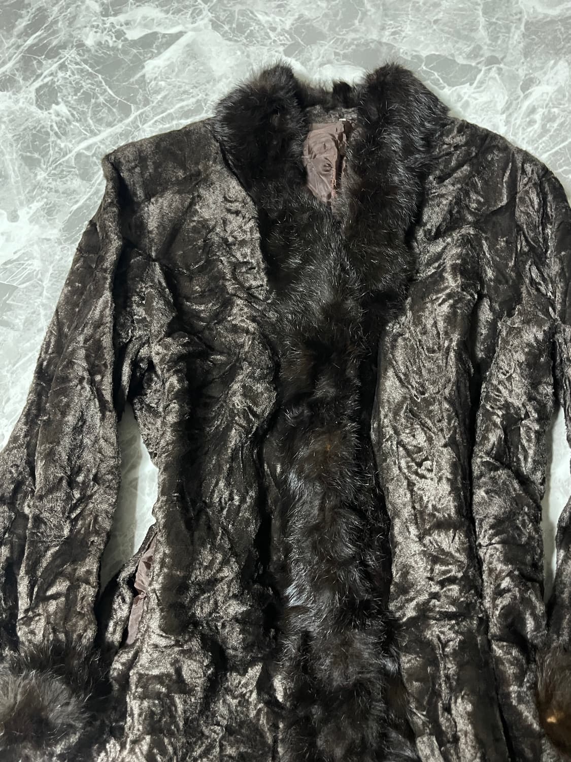 (Japanese vintage)fur velvet jacket 상품이미지2