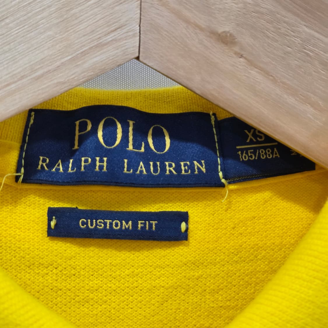 폴로랄프로렌 우먼 피케 카라 옐로우 반팔티 XS  상품이미지3