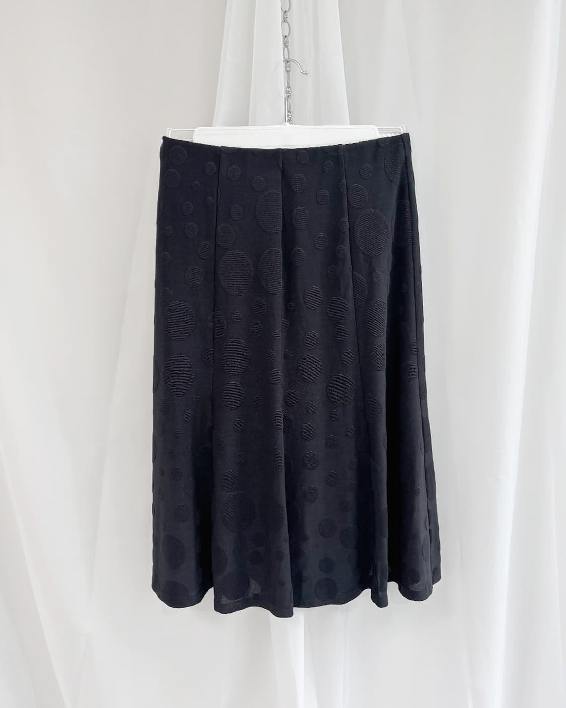 Sanaya flocking random dot jersey skirt 상품이미지2