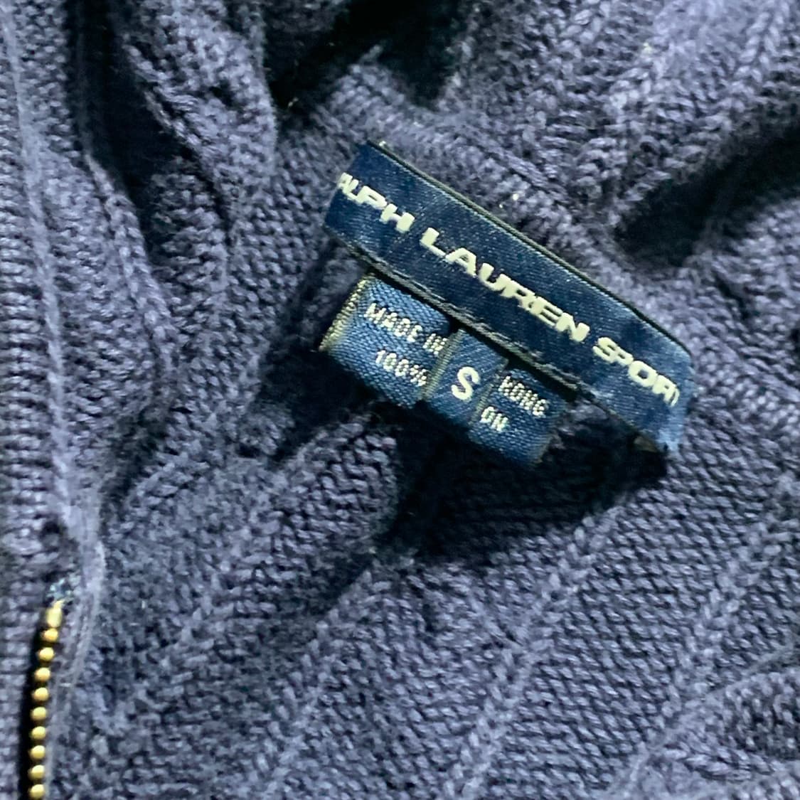 폴로 케이블 후드 니트집업 상품이미지4