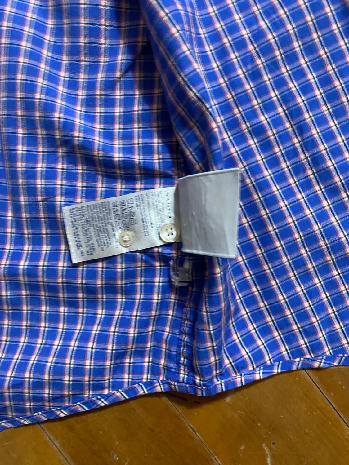 타미힐피거  간절기 체크 남방 L (105) 상품이미지5