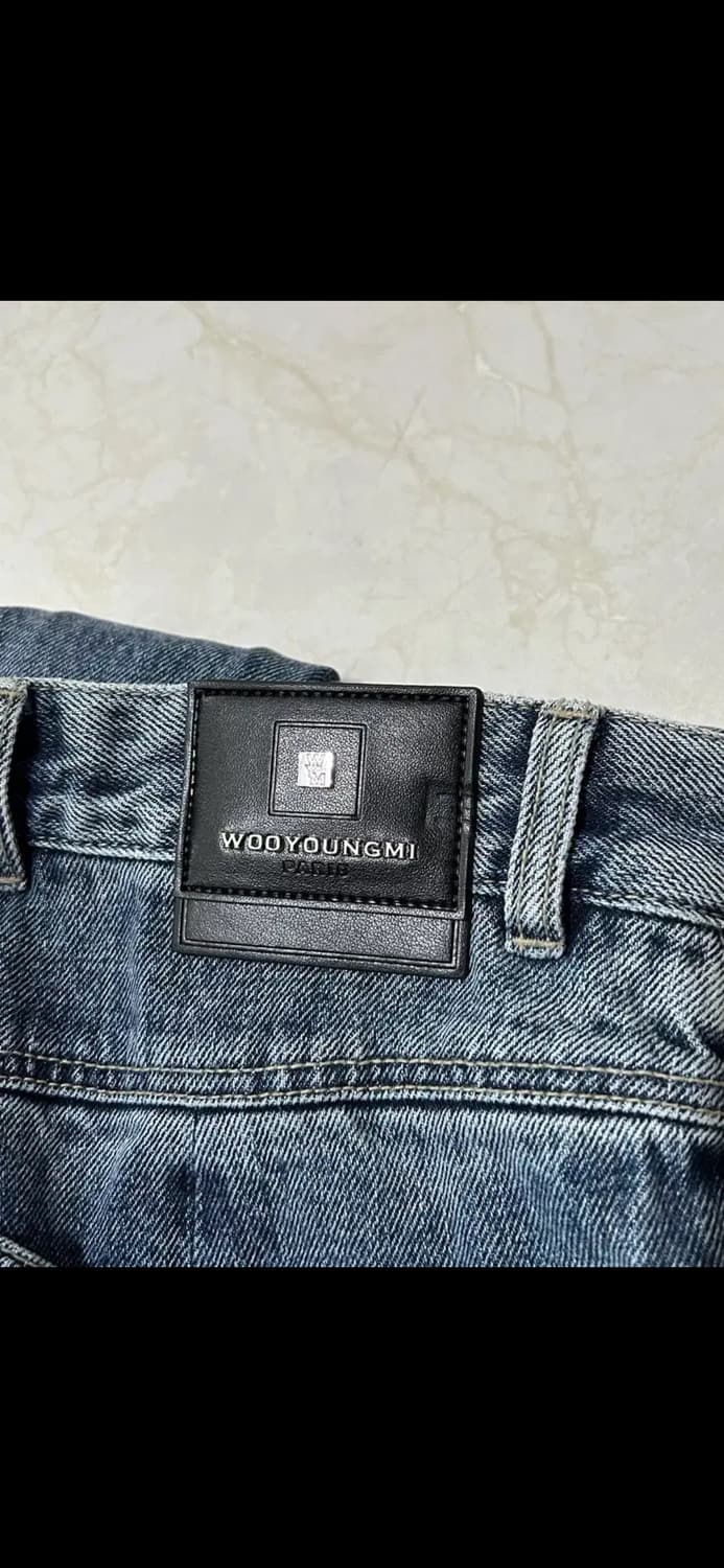 우영미 원턱 세미와이드 데님 팬츠 상품이미지7