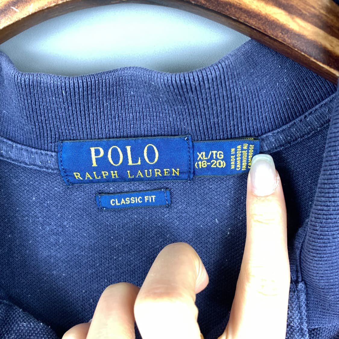폴로 랄프로렌 빅포니 네이비 pk 반팔 티셔츠 상품이미지6