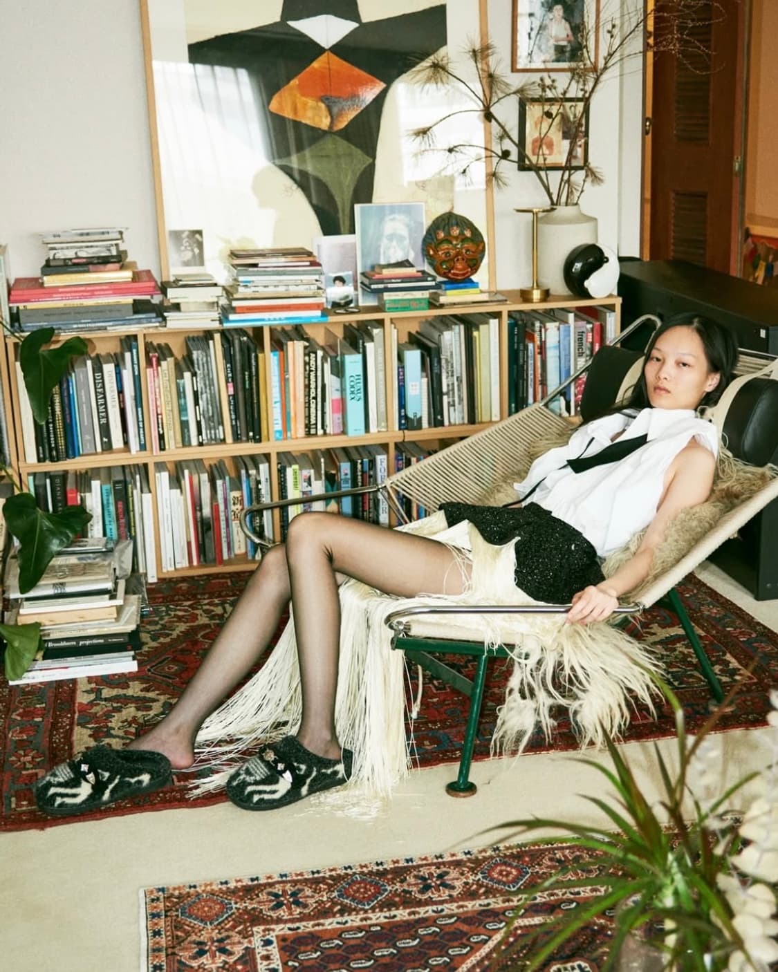 [0,1,2,3]토가풀라 x 스부 25fw 니트 슬립온/블랙 상품이미지4