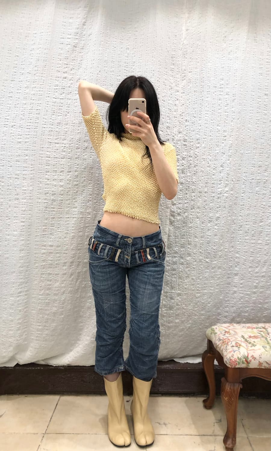 Popcorn Half Sleeve Knit 상품이미지4