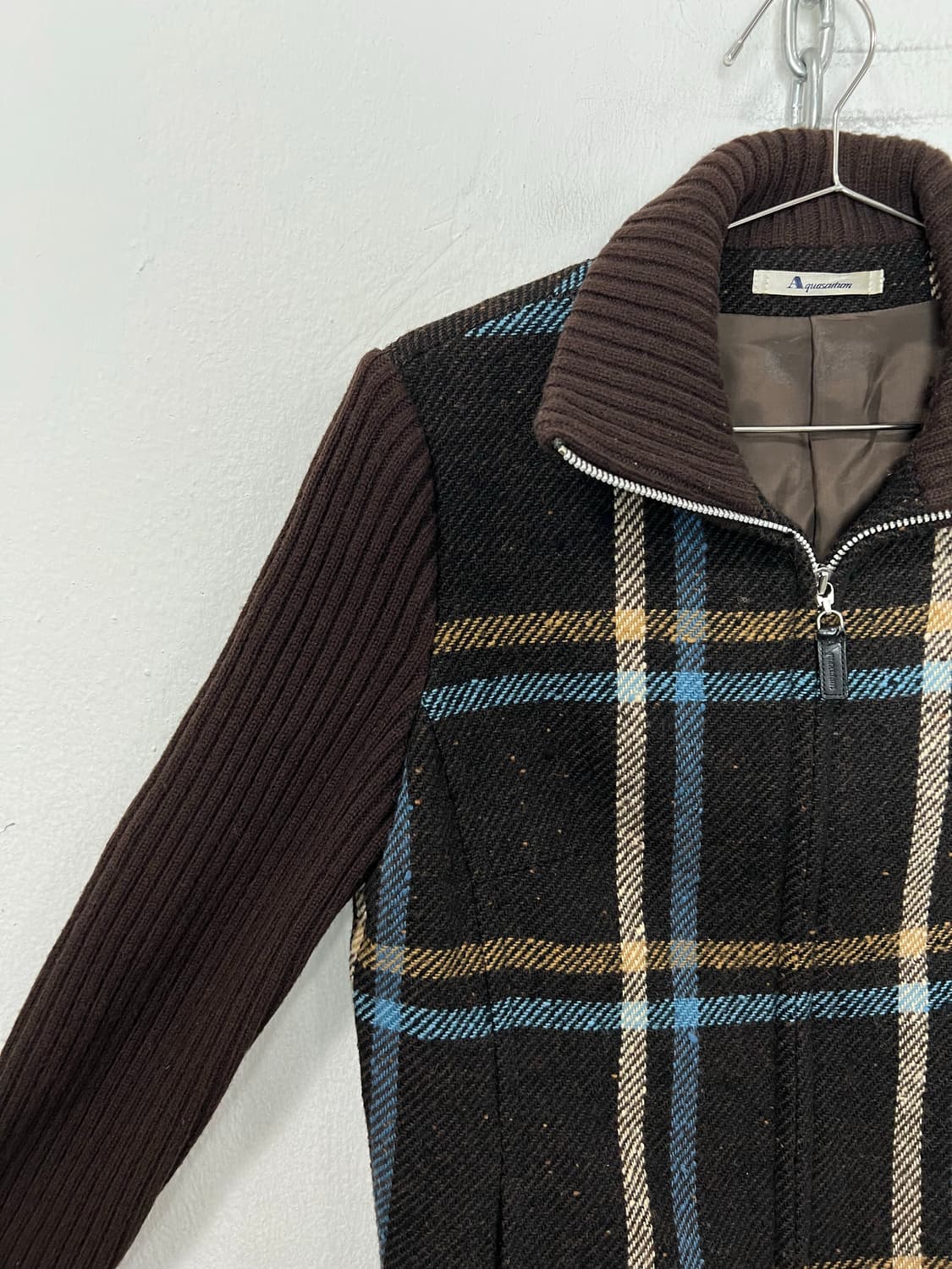 아쿠아스큐텀 울 니트 집업 상품이미지4