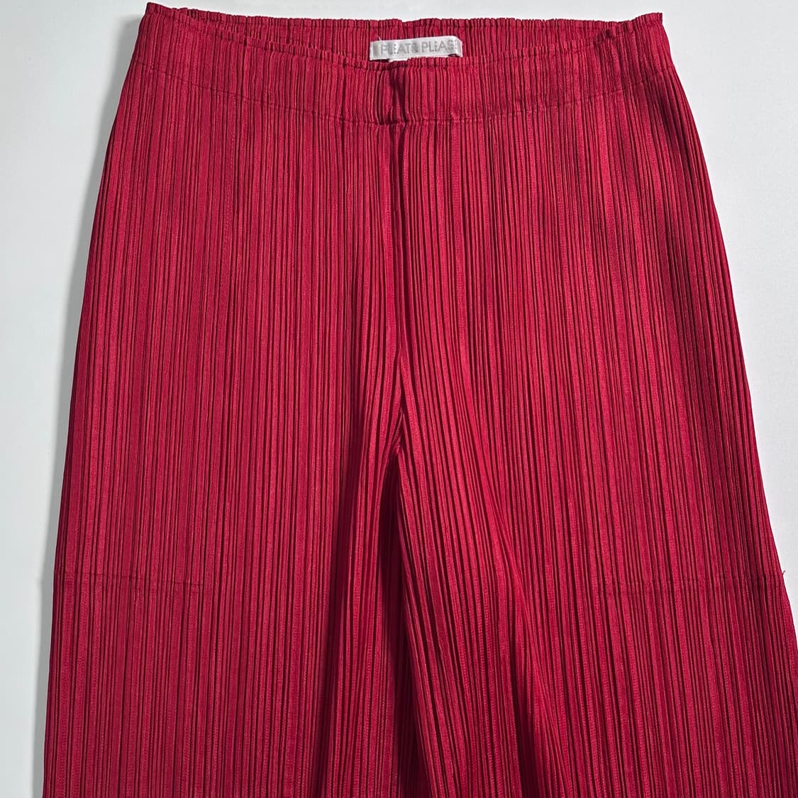 플리츠 플리즈 레드 팬츠  상품이미지2