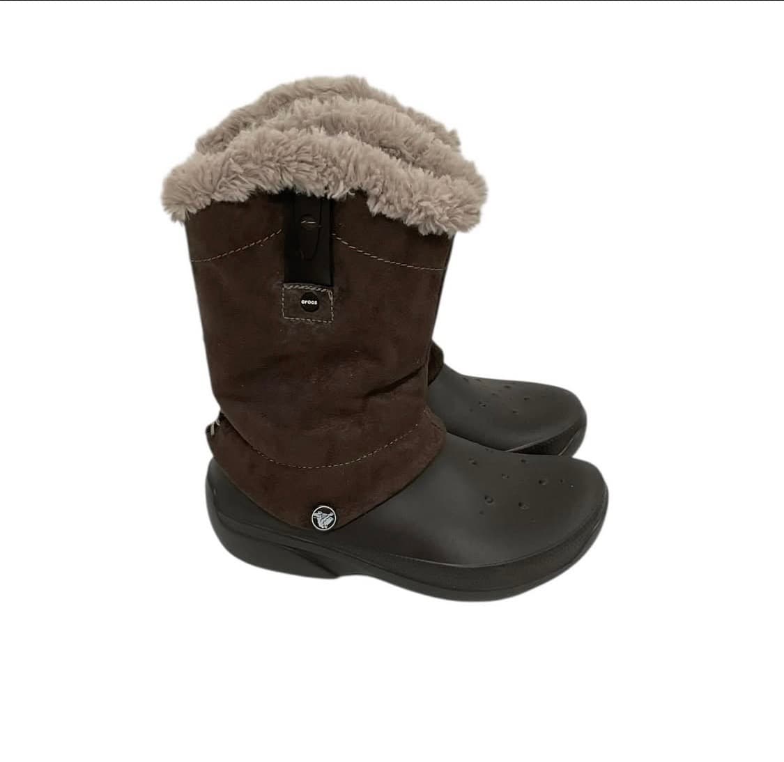 크록스 브라운 털부츠 상품이미지2