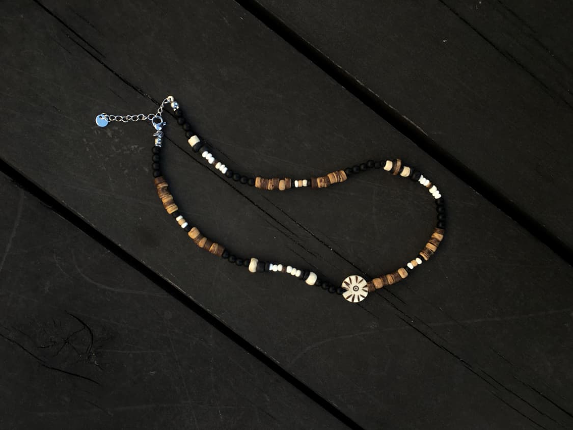 fortune wood necklace 상품이미지1