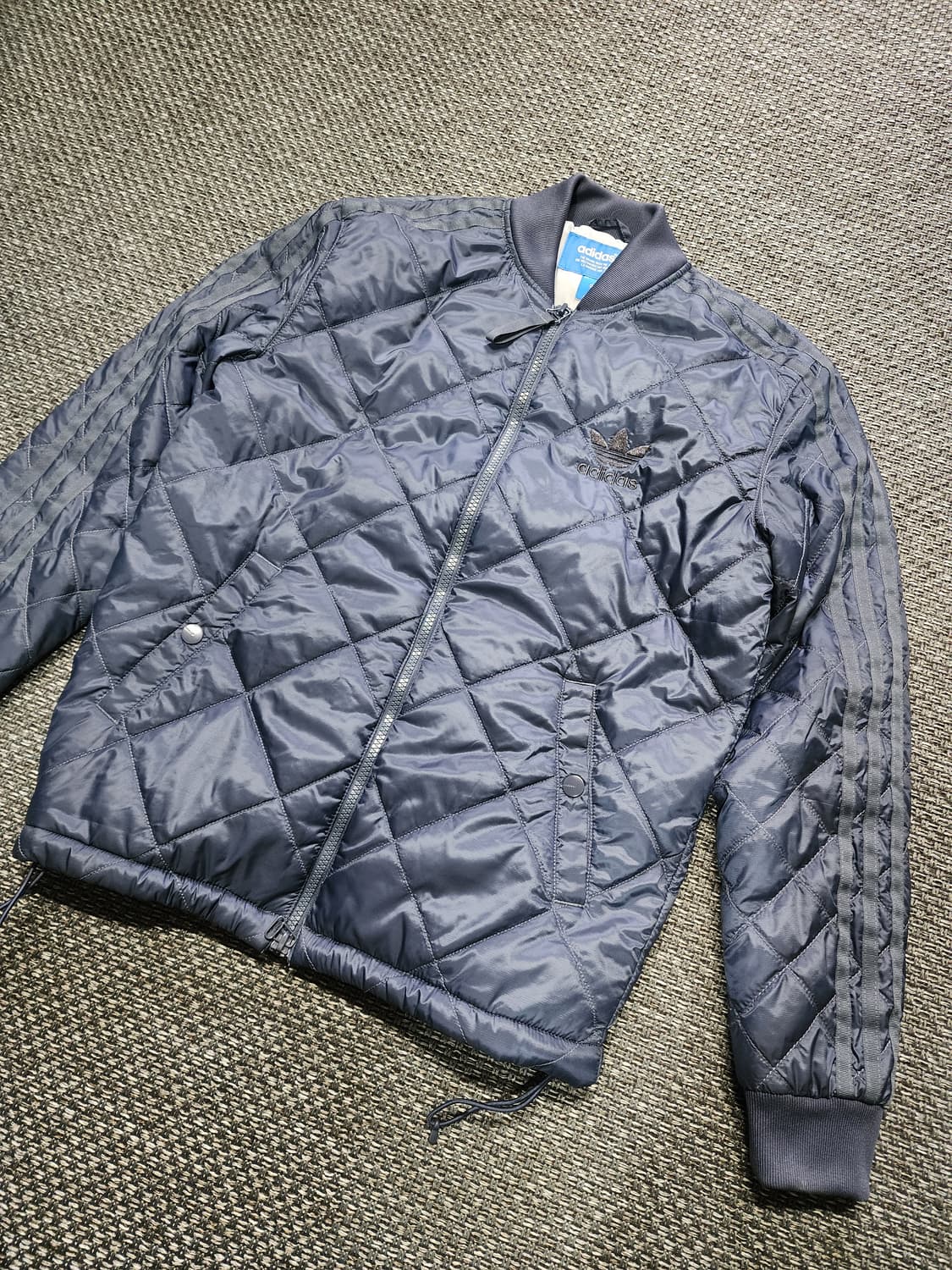 아디다스 퀼팅 블루종 자켓 85사이즈  상품이미지7