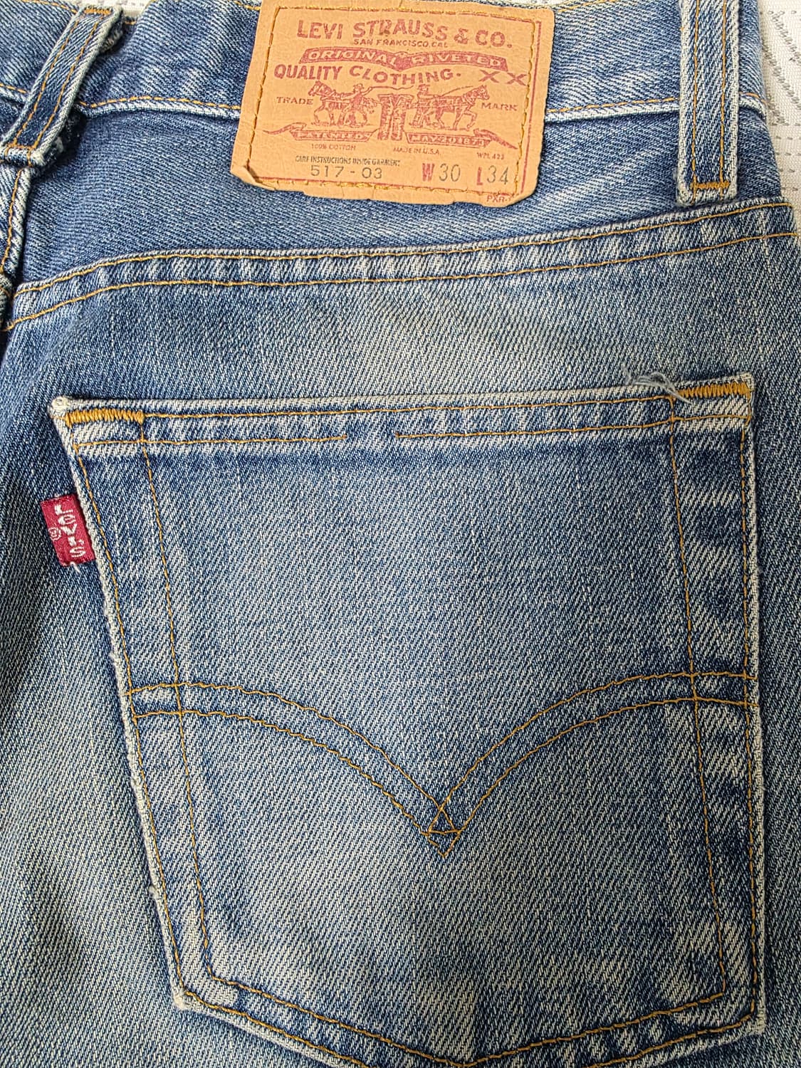 리바이스 517 빈티지 데님 청바지 30 × 34 사이즈 상품이미지3