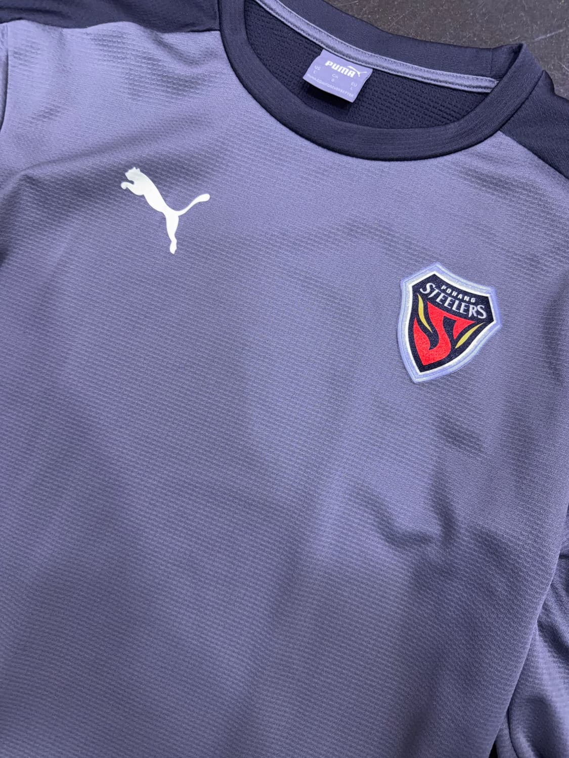 푸마 포항 스틸러스 트레이닝 탑 스웻탑 티셔츠 L 상품이미지3